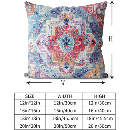 Boho Kort Plysch Örngott 16x16 Inch 2