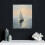 Quadro decorativo em tela com barco à vela costeiro 4