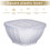 Clearance Square Plastic Bowl with Lid – Large, Stackable, for Meal Prep & Food Storage 4