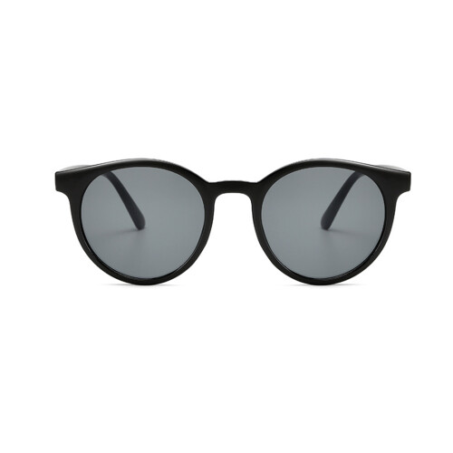 Gafas de sol redondas con protección UV, lentes grises! 2