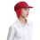 Stylish Kitchen Cap Keep Hair Neat Adjustable-Red Cloth top hat 1