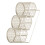 Strong Iron Bathroom Storage Tray With Protective-White 3 1