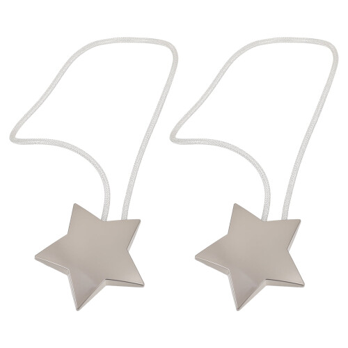 Embrasses de rideaux en forme d'étoile, style simple, 2 pièces