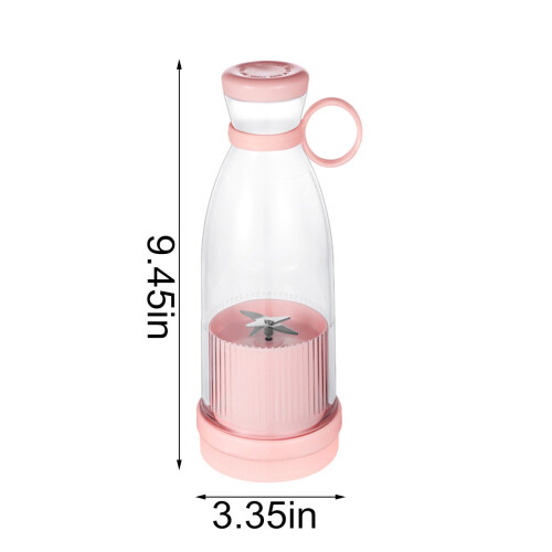 Draagbare USB-oplaadbare blender met 6 messen, 380 ml 2