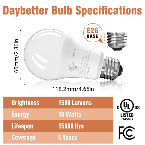Bec A19LED 15W 2700K Echivalent 100W 1