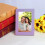 Yellow Photo Frame Delivery Bracket 2cm Thick 5 Inch 5