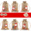 Sacolas de Natal de linho com cordão para presentes, 24 unidades, 18 x 13 cm (7 x 5 polegadas) 1