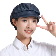 AntiStatic Dust Proof Work Cap for-Navy blue half net
