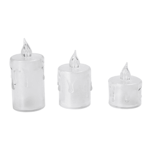 LED Transparent Tea Light Candle - Smokeless
