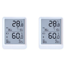 2X Temperature and Humidity Recorder Temperature Humidity Monitor Support Automatic Data Reports