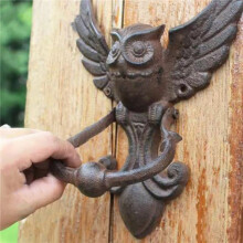2X Mystical Owl Cast Door Knocker,Antique Door Handle Courtyard Door Handle