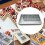 Portable Aluminum Alloy Rectangular Cake Molds Baking Tray With 2