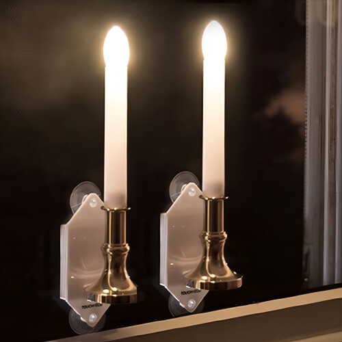 Solar-LED-Fensterkerzen – 2er-Pack