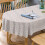 Moderne geometrisk oval dug 100% polyester 1
