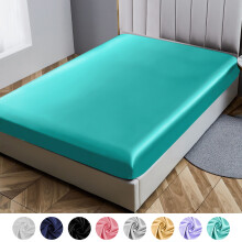 Drap-housse à poches profondes pour lit Queen - Polyester effet satiné