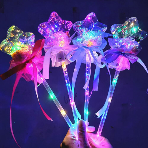 LED-Leuchtzauberstab für Kinder – Schmetterlings- oder Sternform