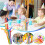 Huixinou bendable food-grade plastic drinking straws, 100 2
