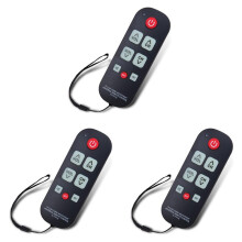 3X A-TV10 TV Remote for Seniors Universal Controller Simple Waterproof Remote Control with LED Light for All TV Models