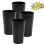 4er-Packung schwarze, unzerbrechliche Kunststoffbecher (473 ml) 1