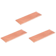 3X Puur Koperen Koellichaam Koellichaam Warmtegeleidende Lijm voor M.2 2280 PCI-E NVME SSD 2 mm