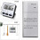 3X Kitchen Timer Count Down Count ,Multifunctional Alarm Clock,Desk Clock,Black 6