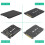 2X Adaptador SSD 2 em 1 Combina M.2 NGFF Key B e MSATA para Conversor de Adaptador  3 de 2,5 Polegadas, Caixa de SSD Externo 2