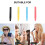 8Pièces Brosse Plastique Durable Facile Nettoyage 8