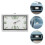 2Pièces Tableau Bord Alliage Argent Mini Lumineuses 7