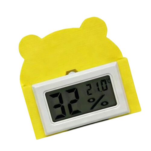 Leicht ablesbare Digitalanzeige-Hygrometer-Thermometer für-Gelb