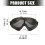 Plastic Metal Ventilated Protective Glasses for-mud color 4