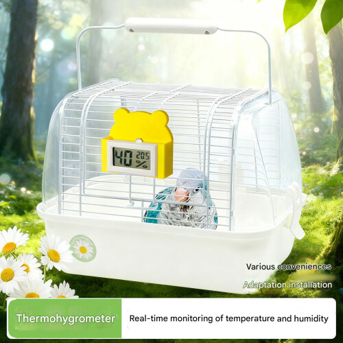 Reliable Plastic Digital Thermometers Hygrometer For-Yellow 2
