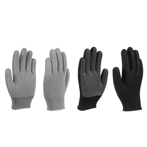 Atmungsaktive, flexible Arbeitssicherheitshandschuhe-Grau 5 Paar 1