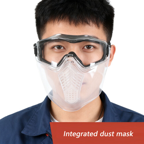 Face Shield with Safety Goggles for Comfort Fit Impact 1