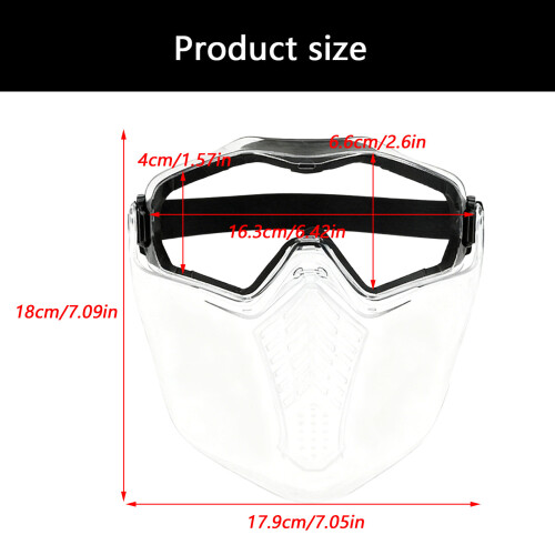 Face Shield with Safety Goggles for Comfort Fit Impact 2