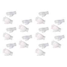 Lightweight Breathable Portable Fingerless-White 10 pairs