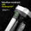Portable Solar Hand Crank USB Rechargeable Flashlight-Silver 7