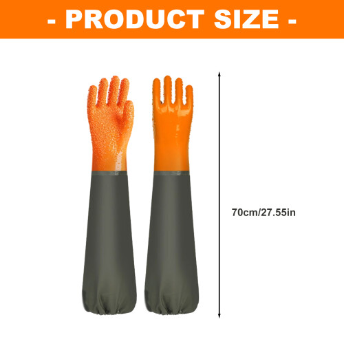 2 paires de gants de pêche à-cordon élastique en flanelle 2