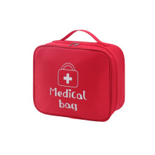 Erste-Hilfe-Tasche für Camping, Reisen, Zuhause,-M Rot