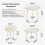 Round Bedside Table 40 x 55 cm – Modern Nightstand 2