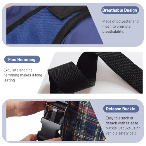 Reusable Wheelchair Positioning Belt Ventilated Design 1
