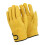 Paire de gants de sécurité robustes en cuir jaune pour soudeurs, 1