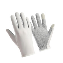 Gants antidérapants légers pour l'escalade, la course à-Blanc M