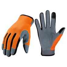 Gants de sécurité confortables, gants de travail pour-Orange L