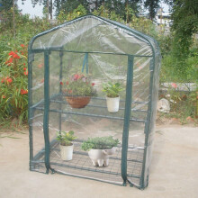 Compacte mini-kas, stevige en handige tuinkas met oprolbare ritssluiting voor bloemen en planten (waterdicht, UV-bestendig).