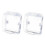 Weather Resistant Clear Plastic Guard Wireless Doorbells-2pcs 1