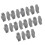 Ergonomic Comfortable Nylon Dipped Work Gloves-Gray 10 pairs 1