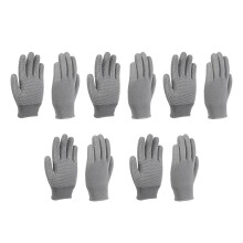 High Performances Dipped Gloves Optimized for Grip-Gray 5 pairs