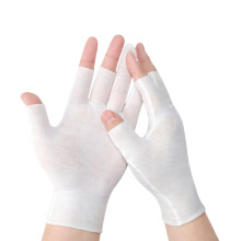 Bequeme, atmungsaktive Drei-Finger-Handschuhe aus reiner-Weiß
