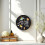 Small LED Wall Clock Featuring Temperature Display 20cm-Green 5