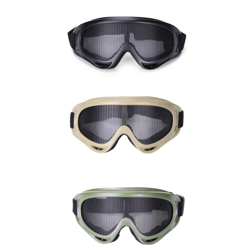 Unbreakable Mesh Lens Protective Goggles Glasses Perfect-green 1